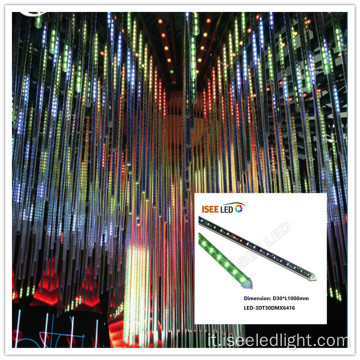 RGB 3D DMX XMAS LED Tube per il club